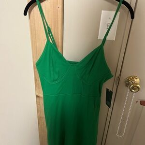 Wild Fable Emerald Green Ribbed Top